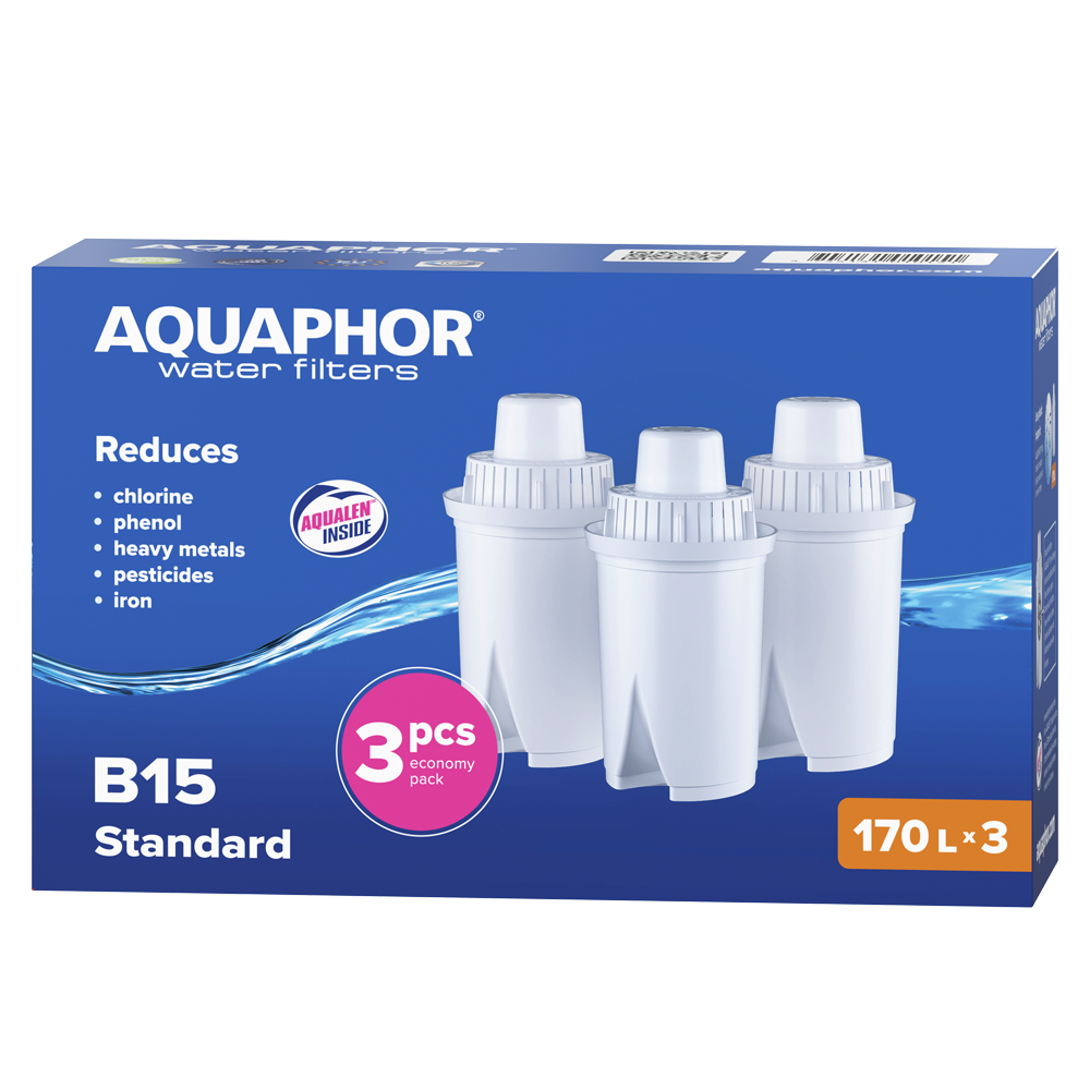 Filtrační vložka Aquaphor B15 Standard (B100-15), 3 kusy v balení