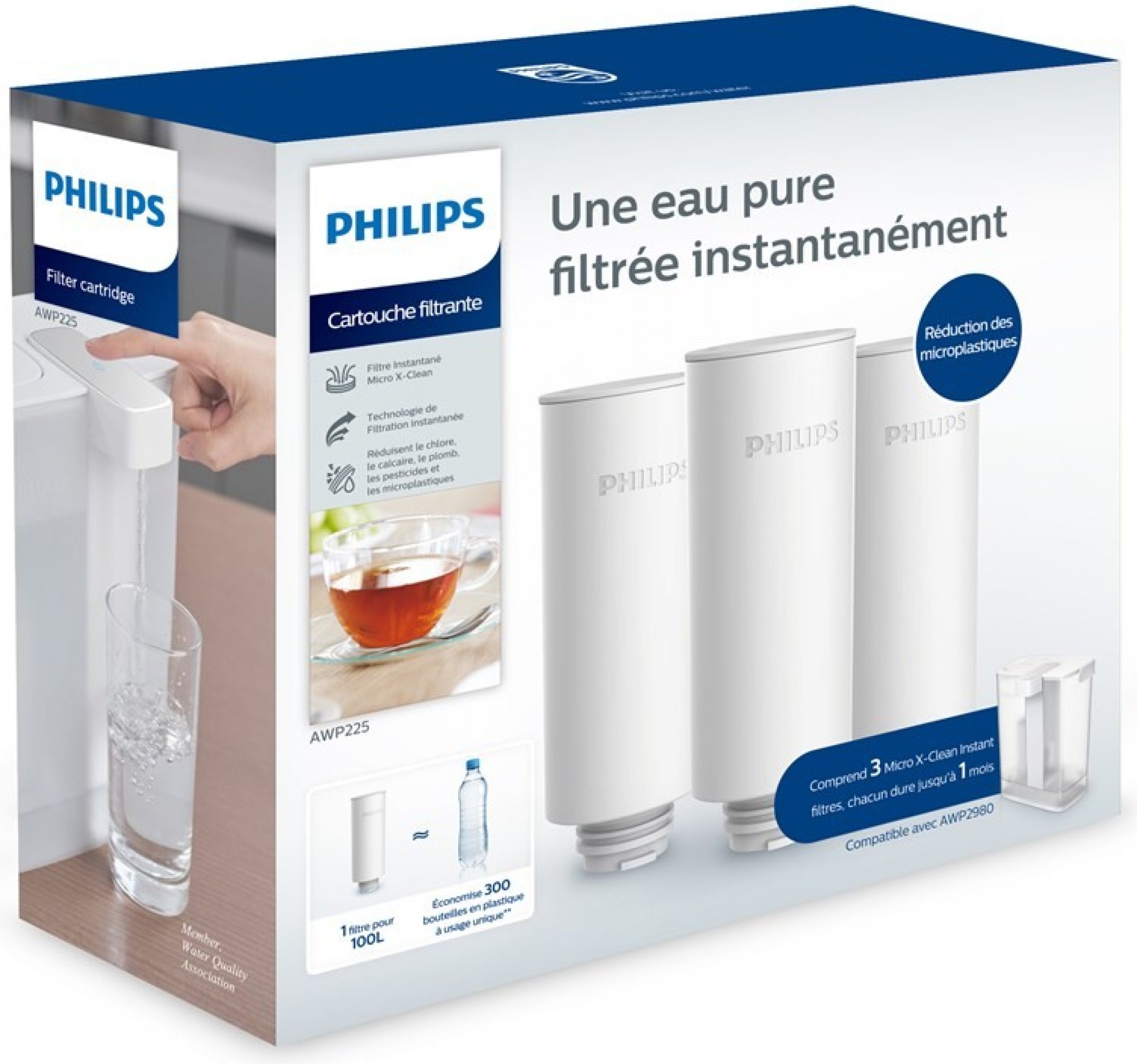 Filtrační vložka Philips AWP225/58 (pro AWP2980), 3 kusy v balení