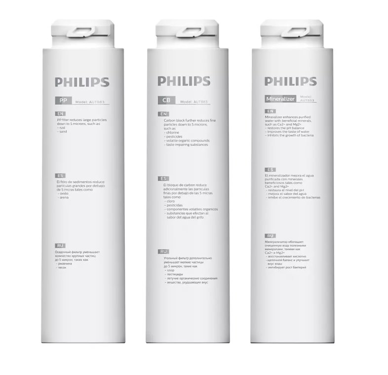 Náhradní sada filtračních vložek Philips AUT883 (pro systém AUT3268)