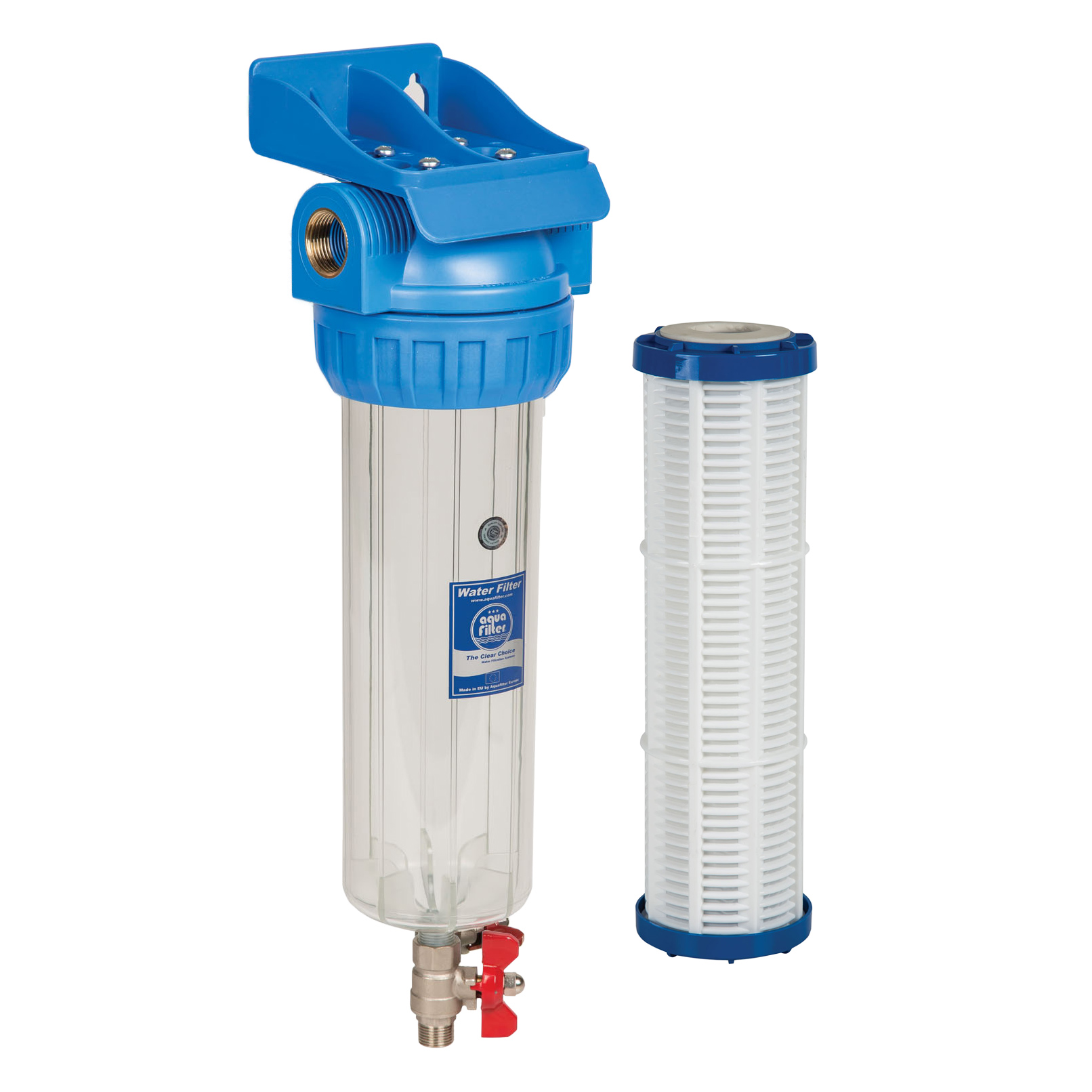 Proplachovací filtr Aquafilter na studenou vodu 10″, přípojení 1/2″