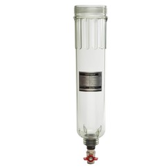 Průhledné tělo filtru Cintropur NW400, vč. adaptéru a ventilu (REF. 133)