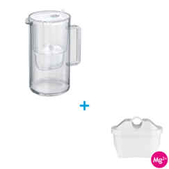 Aquaphor Glass (bílá) + vložka Aquaphor MAXFOR+ Mg, 12 ks