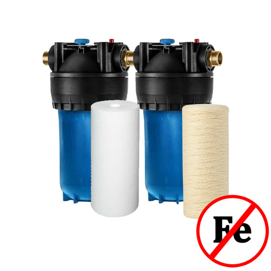 Velkokapacitní filtr BigBlue Duo 10 Fe (pro odstranění železa a manganu)