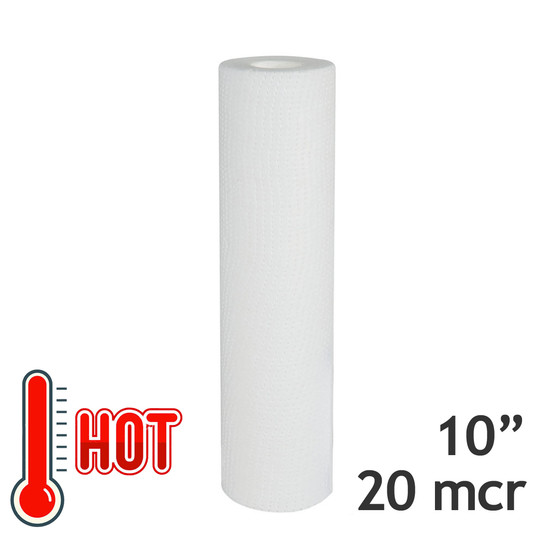 Polypropylenová vložka USTM 10", 20 mcr, na horkou vodu (10 ks)