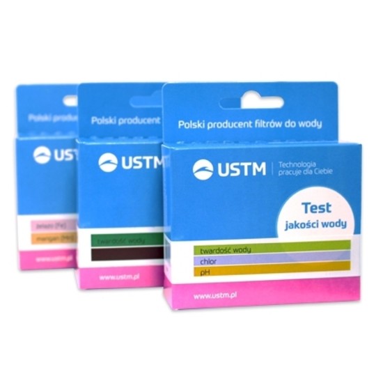 Tester vody USTM TEST-1 (tvrdost, pH, chlor)