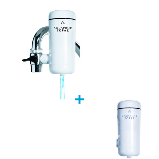 Filtr na kohoutek Aquaphor TOPAZ + Výměnný modul , 2 ks v balení